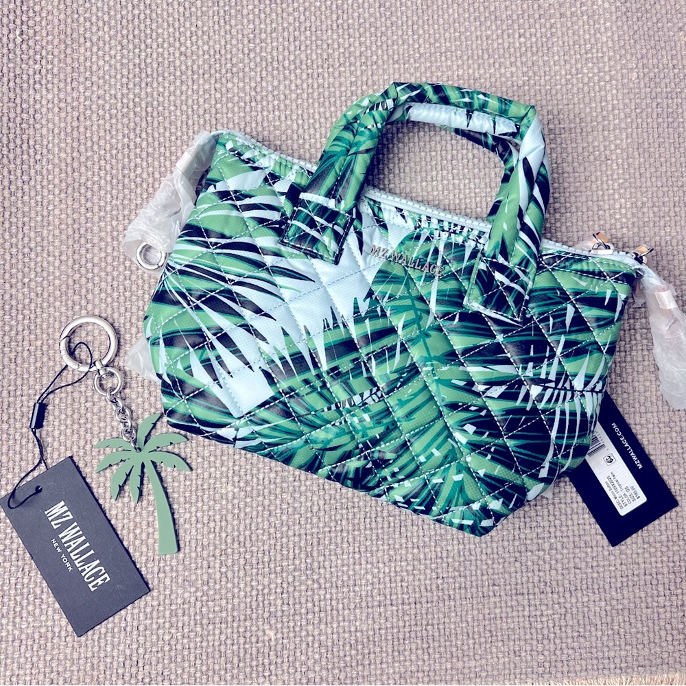 NWT MZ Wallace Tropical Palm Micro Sutton and Palm Charm